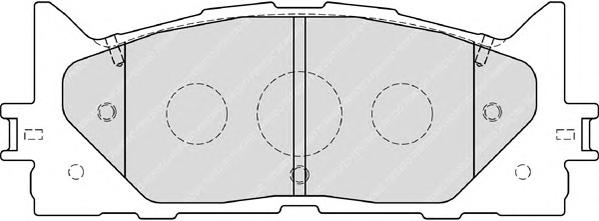 Комплект тормозных колодок, дисковый тормоз FERODO