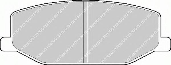 Комплект тормозных колодок, дисковый тормоз FERODO