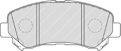 Комплект тормозных колодок, дисковый тормоз FERODO FDB4051