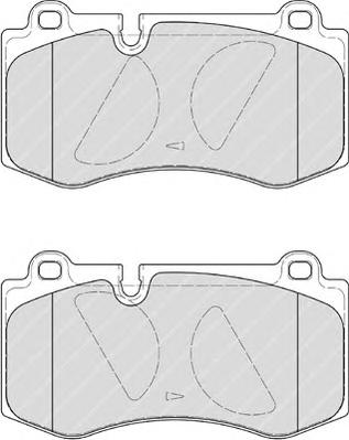 Комплект тормозных колодок, дисковый тормоз FERODO