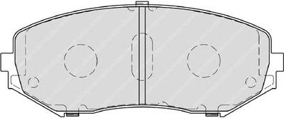 Комплект тормозных колодок, дисковый тормоз FERODO FDB4060