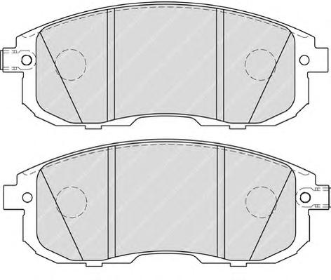 Комплект тормозных колодок, дисковый тормоз FERODO