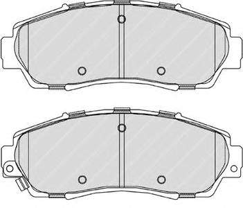 Комплект тормозных колодок, дисковый тормоз FERODO FDB4161