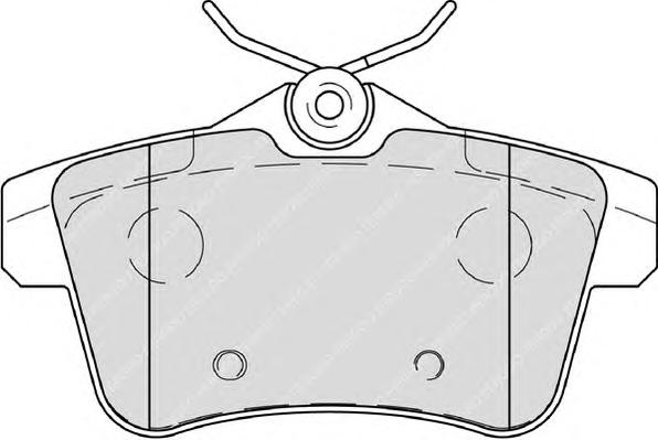 Комплект тормозных колодок, дисковый тормоз FERODO