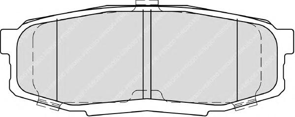 Комплект тормозных колодок, дисковый тормоз FERODO