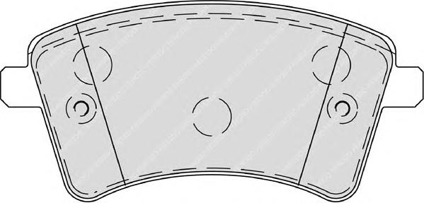 Комплект тормозных колодок, дисковый тормоз FERODO