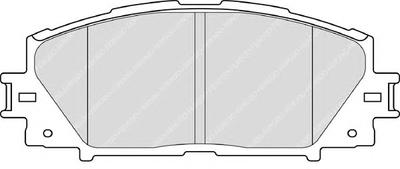 Комплект тормозных колодок, дисковый тормоз FERODO FDB4310
