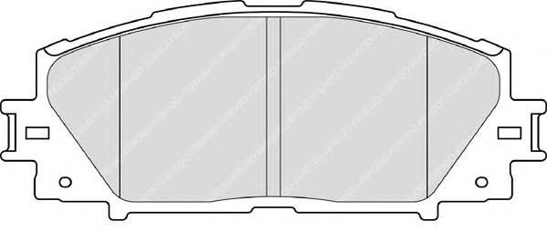 Комплект тормозных колодок, дисковый тормоз FERODO