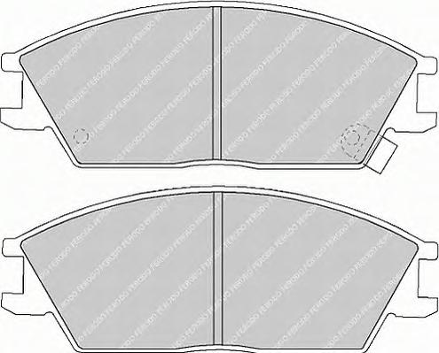 Комплект тормозных колодок, дисковый тормоз FERODO
