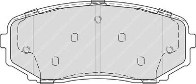 Комплект тормозных колодок, дисковый тормоз FERODO FDB4365