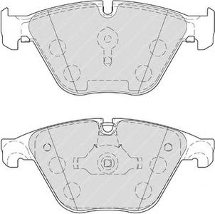 Комплект тормозных колодок, дисковый тормоз FERODO FDB4382