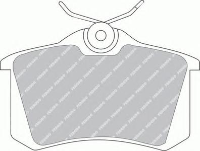 Комплект тормозных колодок, дисковый тормоз FERODO FDB541