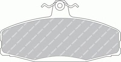 Комплект тормозных колодок, дисковый тормоз FERODO FDB610