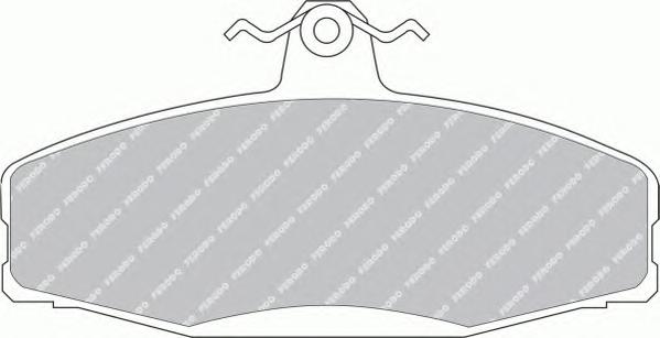 Комплект тормозных колодок, дисковый тормоз FERODO