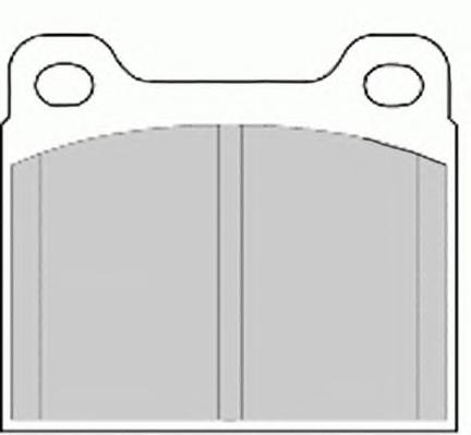 Комплект тормозных колодок, дисковый тормоз FERODO