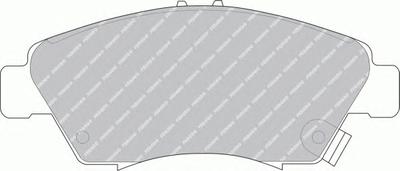 Комплект тормозных колодок, дисковый тормоз FERODO FDB776