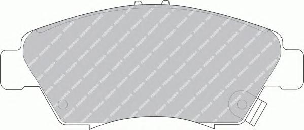 Комплект тормозных колодок, дисковый тормоз FERODO