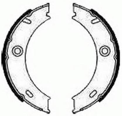 Комплект тормозных колодок, стояночная тормозная система FERODO