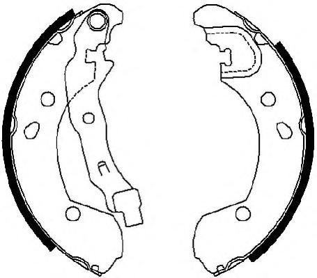 Комплект тормозных колодок FERODO