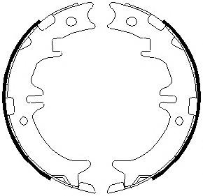 Комплект тормозных колодок, стояночная тормозная система FERODO FSB674
