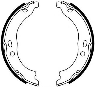 Комплект тормозных колодок, стояночная тормозная система FERODO FSB696