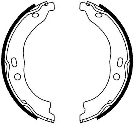 Комплект тормозных колодок, стояночная тормозная система FERODO