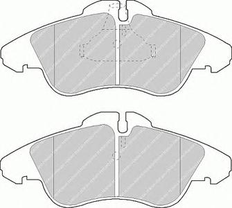 Комплект тормозных колодок, дисковый тормоз FERODO FVR1038