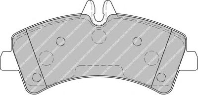 Комплект тормозных колодок, дисковый тормоз FERODO FVR1779