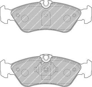 Комплект тормозных колодок, дисковый тормоз FERODO FVR1876