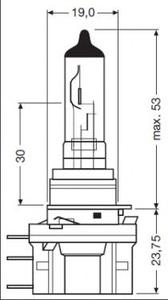 Лампа накаливания, фара дальнего света OSRAM 64176