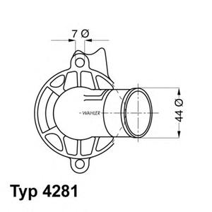 Термостат WAHLER 4281.87D