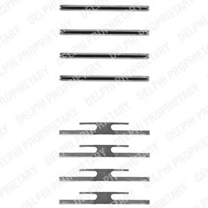 Комплектующие, колодки дискового тормоза DELPHI