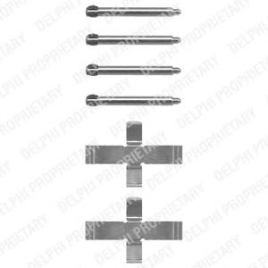 Комплектующие, колодки дискового тормоза DELPHI