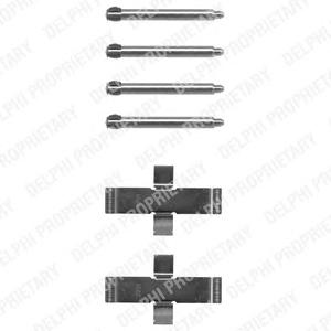 Комплектующие, колодки дискового тормоза DELPHI LX0093