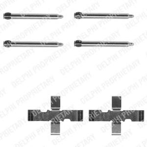 Комплектующие, колодки дискового тормоза DELPHI