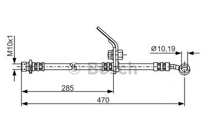 Тормозной шланг BOSCH 1987481328