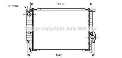 Радиатор, охлаждение двигателя AVA QUALITY COOLING BW2096