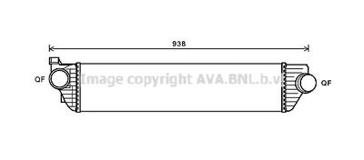Интеркулер AVA QUALITY COOLING RTA4498