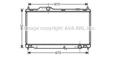 Радиатор, охлаждение двигателя AVA QUALITY COOLING TO2461