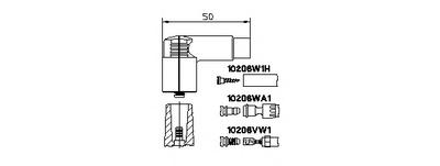 Вилка, распределитель зажигания BREMI 10206VW1