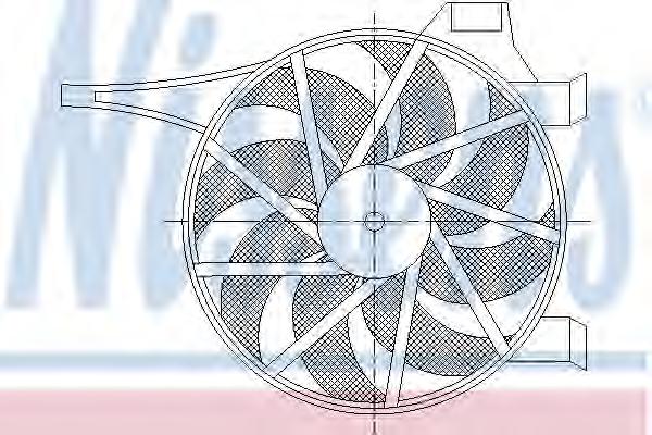Вентилятор, охлаждение двигателя NISSENS
