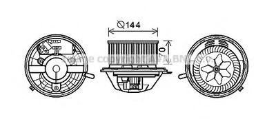Электродвигатель, вентиляция салона AVA QUALITY COOLING BW8454