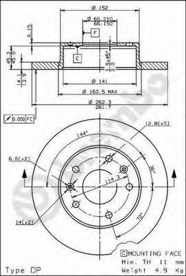 Тормозной диск BREMBO