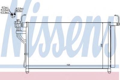 Конденсатор, кондиционер NISSENS 940350