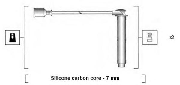 Комплект проводов зажигания MAGNETI MARELLI