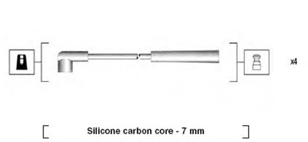 Комплект проводов зажигания MAGNETI MARELLI