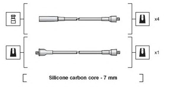 Комплект проводов зажигания MAGNETI MARELLI