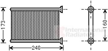Теплообменник, отопление салона VAN WEZEL