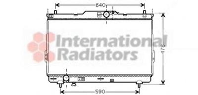 Радиатор, охлаждение двигателя VAN WEZEL 82002113