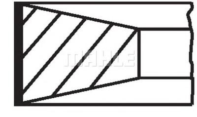 Комплект поршневых колец MAHLE ORIGINAL 040 05 N0